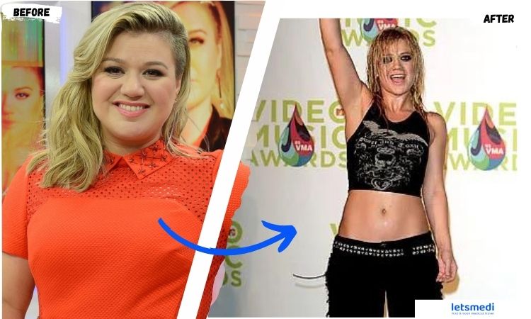 kelly clarkson weight loss before after